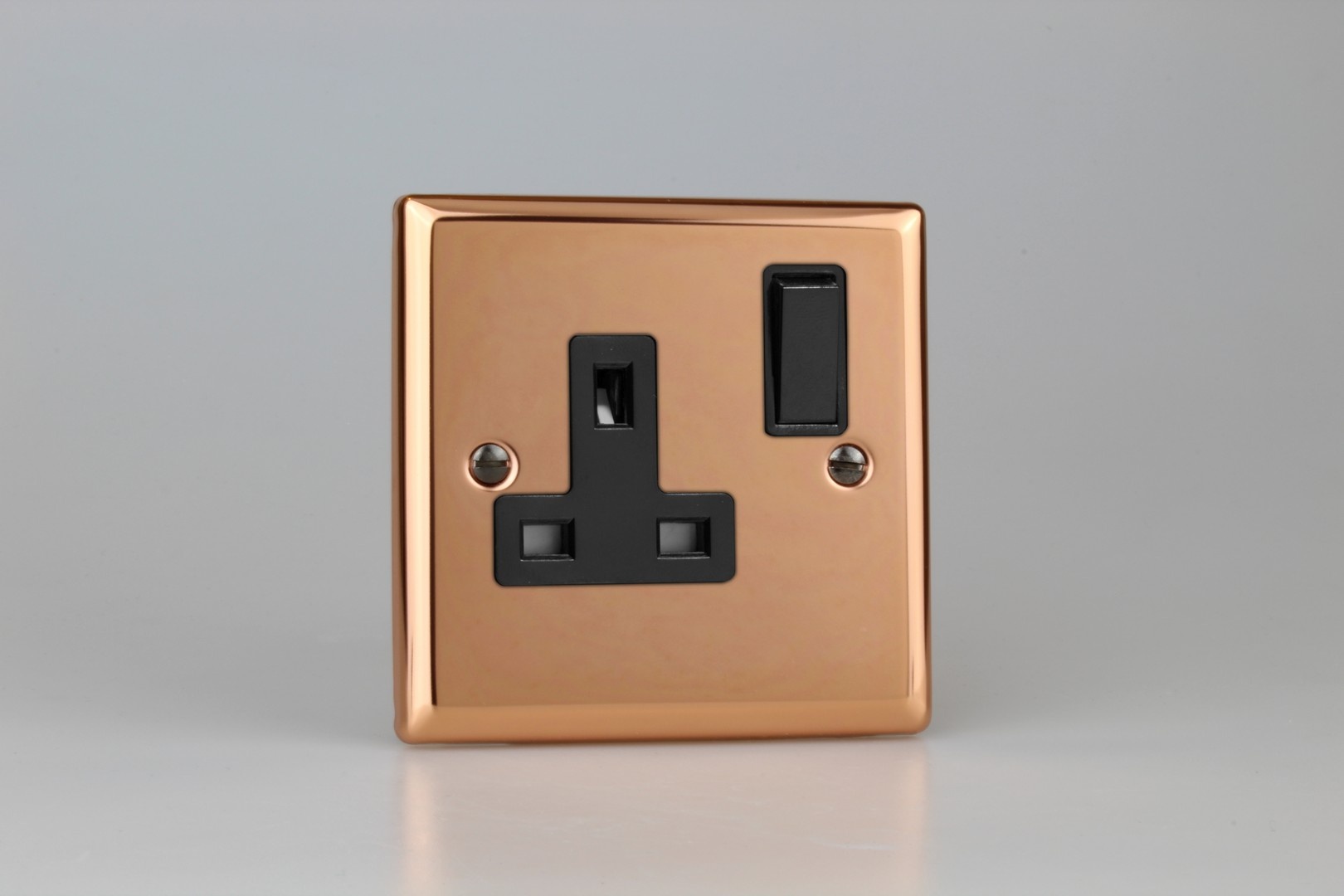 Varilight 2-Gang 13A Double Pole Switched Plug Socket With
