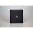 Varilight Screwless 1-Gang 6A 1- or 2-Way Push-On/Off Impulse Switch Decorative Matt Black Iridium Buttons