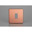 Varilight Urban Screwless 1-Gang Screwless PowerGrid Plate including Yoke (Single Plate)  Brushed Copper