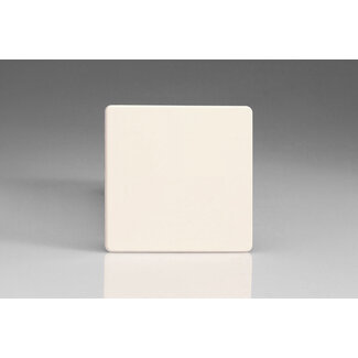 Varilight Screwless Single Blank Plate   Primed