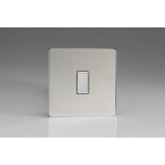 Varilight Screwless 1-Gang Tactile Touch Control Dimming Supplementary Controller for use with Multi-Point (formerly Eclique2) Master on 2-Way Circuits V-Pro Multi-Point (formerly Eclique2) Polished Chrome Chrome Button