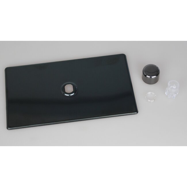 Varilight Screwless 1-Gang Matrix Kit For Rotary Dimmers (Twin Plate)  Matrix Iridium Iridium Knob