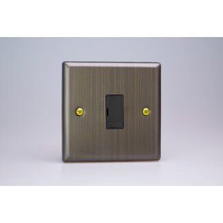 Varilight Urban 13A Unswitched Fused Spur Black Antique Brass Black