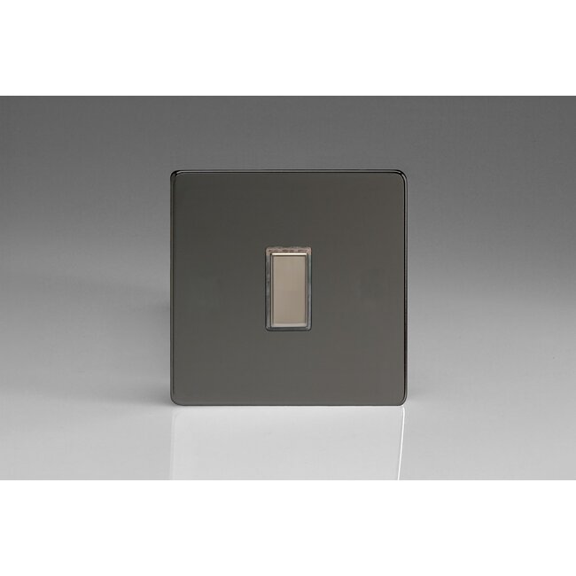 Varilight Screwless 1-Gang Tactile Touch Control Dimming Supplementary Controller for use with Multi-Point (formerly Eclique2) Master on 2-Way Circuits V-Pro Multi-Point (formerly Eclique2) Iridium Iridium Button