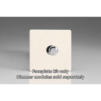 Varilight Screwless 1-Gang Matrix Kit For Rotary Dimmers Matrix Primed Chrome Knob