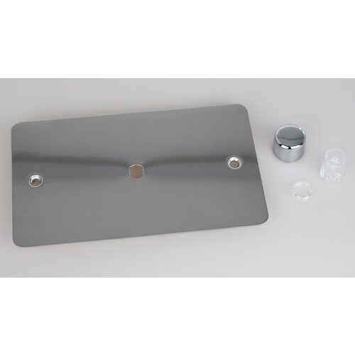 Varilight Ultraflat 1-Gang Matrix Kit For Rotary Dimmers (Twin Plate) Matrix Polished Chrome Chrome Knob Varilight Ultraflat 1-Gang Matrix Kit For Rotary Dimmers (Twin Plate) Matrix Polished Chrome Chrome Knob