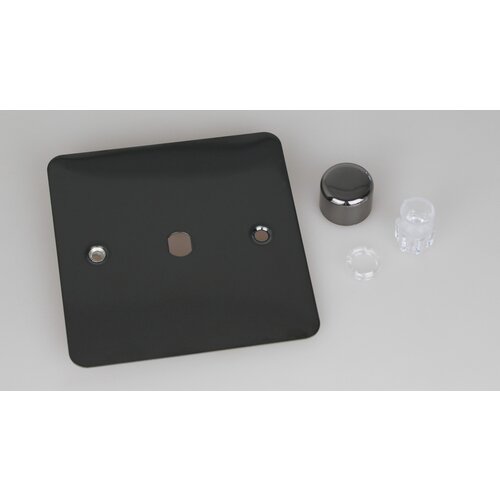Varilight Ultraflat 1-Gang Matrix Kit For Rotary Dimmers Matrix Iridium Iridium Knob Varilight Ultraflat 1-Gang Matrix Kit For Rotary Dimmers Matrix Iridium Iridium Knob