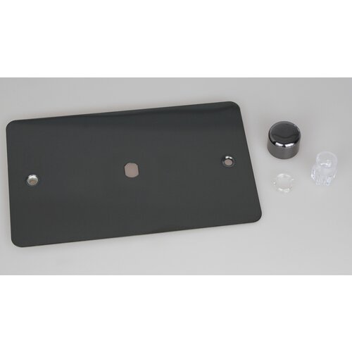 Varilight Ultraflat 1-Gang Matrix Kit For Rotary Dimmers (Twin Plate) Matrix Iridium Iridium Knob Varilight Ultraflat 1-Gang Matrix Kit For Rotary Dimmers (Twin Plate) Matrix Iridium Iridium Knob