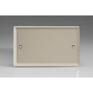 Varilight Classic Double Blank Plate  Satin