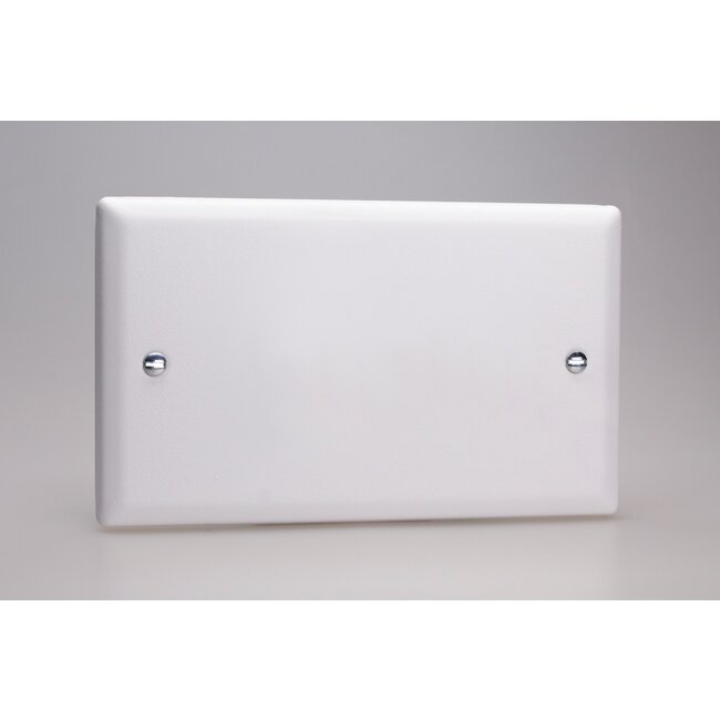 Varilight Urban Double Blank Plate  Chalk White