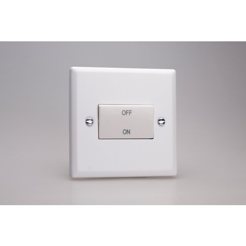 Varilight Urban 10A Fan Isolating Switch (3 Pole) White Chalk White White Varilight Urban 10A Fan Isolating Switch (3 Pole) White Chalk White White