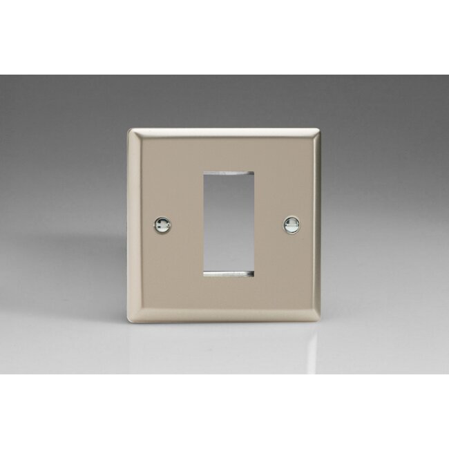 Varilight Classic DataGrid Plate (1 Grid Space)  Satin