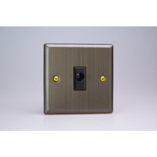 Varilight Urban 16A Flex Outlet Plate Black Antique Brass Black Varilight Urban 16A Flex Outlet Plate Black Antique Brass Black