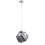 Rock 1lt Pendant - Chrome glass
