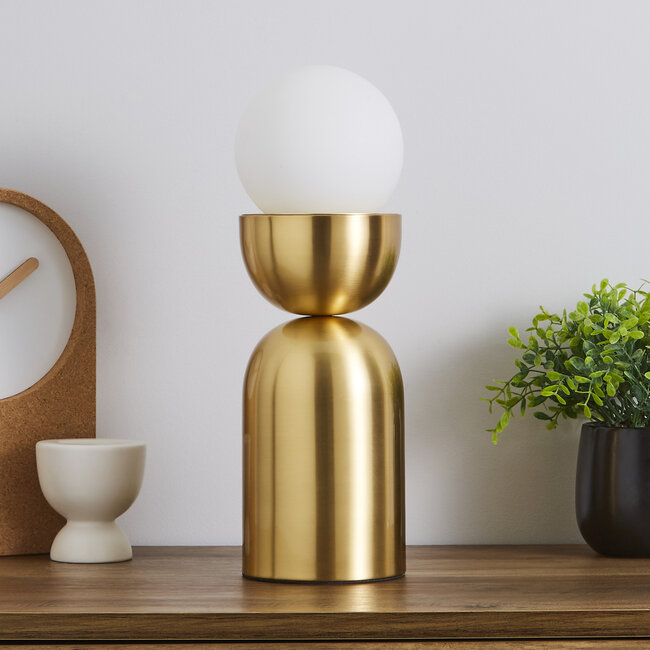 Satin Gold Table Lamp 1lt