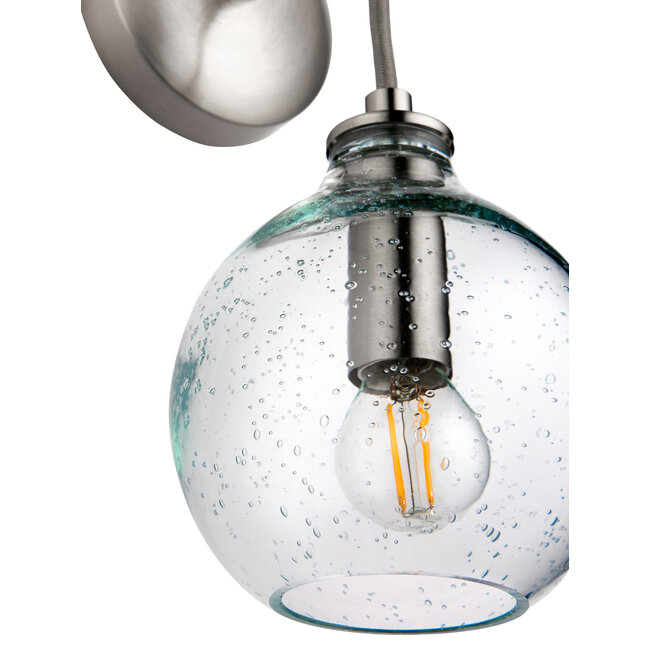 Crosel Blue Glass Wall Light