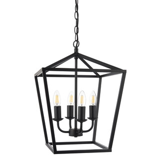 Devonshire 4lt Pendant Black