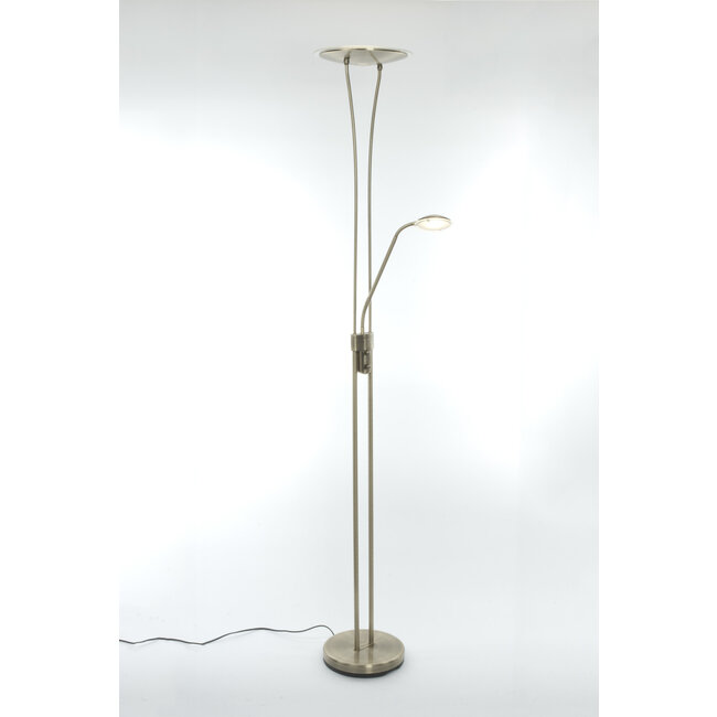 Levity LED Uplighter Antique Brass