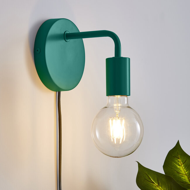 Branch 1lt Wall Peacock Green