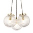 Marley 3 Light Pendant GOLD/CLEAR