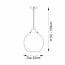 Pallo 1lt Pendant Chrome Ombre Glass