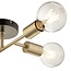 Flux 4lt Semi Flush Black and Soft Gold