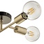 Flux 4lt Semi Flush Black and Soft Gold