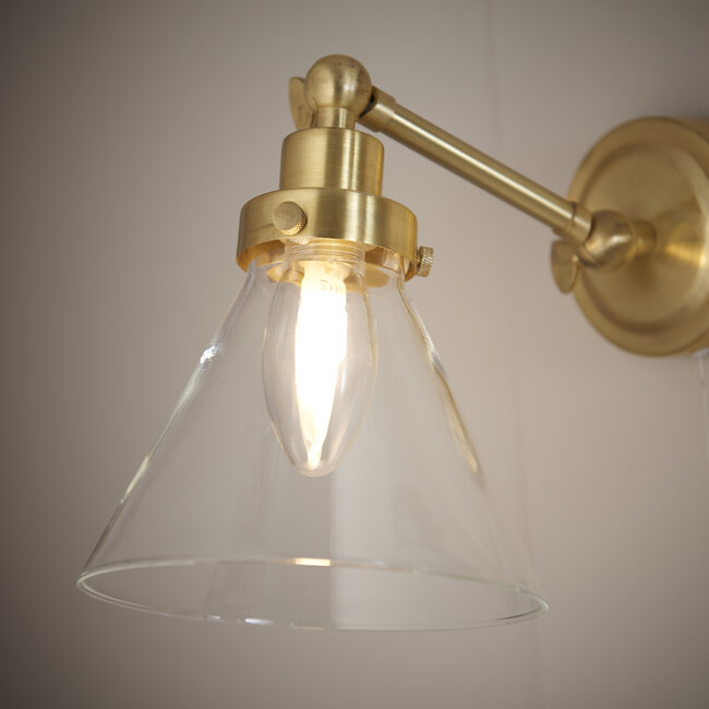 Faraday wall IP44 3W SW  - brushed brass - Factory Second