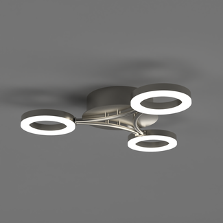 Lloyd 3lt Semi Flush LED Brushed Nickel