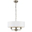 Highclere 3lt Pendant - A.Brass