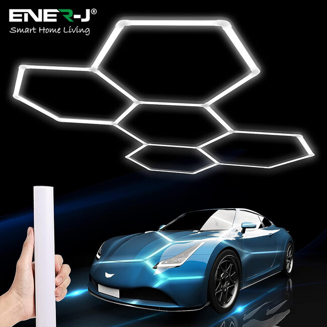 Ener-J 160W LED Car Showroom Lights 6500K 24pcs Set 2375mm x 1645mm