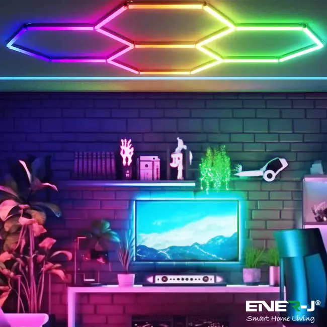 Ener-J 150W LED RGB Car Showroom Lights 2347mmx1641mmx22mm (24pcs), RGB with Remote