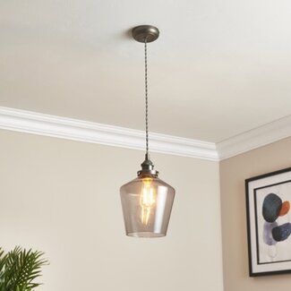 Heth 1lt Pendant Aged Pewter