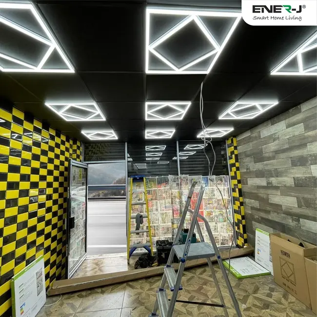 Ener-J Double Square Borderline LED Panel, 60x60 40W 4000 Lumens, 2 Years warranty, 4000K