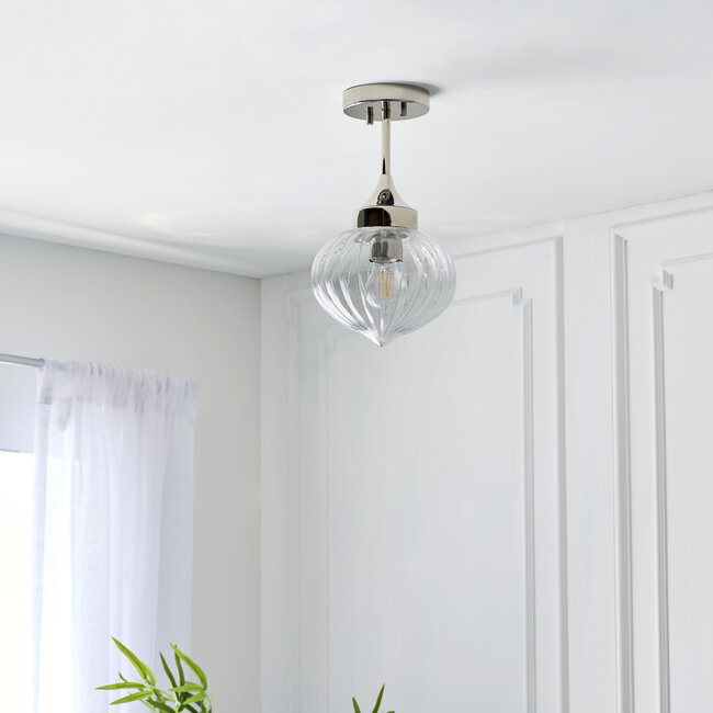 Addington Semi flush - Bright nickel - Factory Second