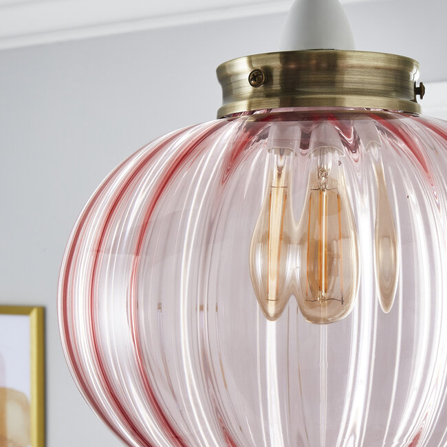 Lolly Tinted Pink Pendant 1lt