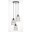 Frances 3lt Pendant Matt Black