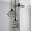 Frances 3lt Pendant Matt Black