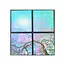 Ener-J 60x60cms SKY Panel with Cherry blossom trees 2D Effect (4 pcs set)