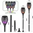 Ener-J Solar Garden RGB Light with Adjustable Spike, 4 pcs RGB, IP65