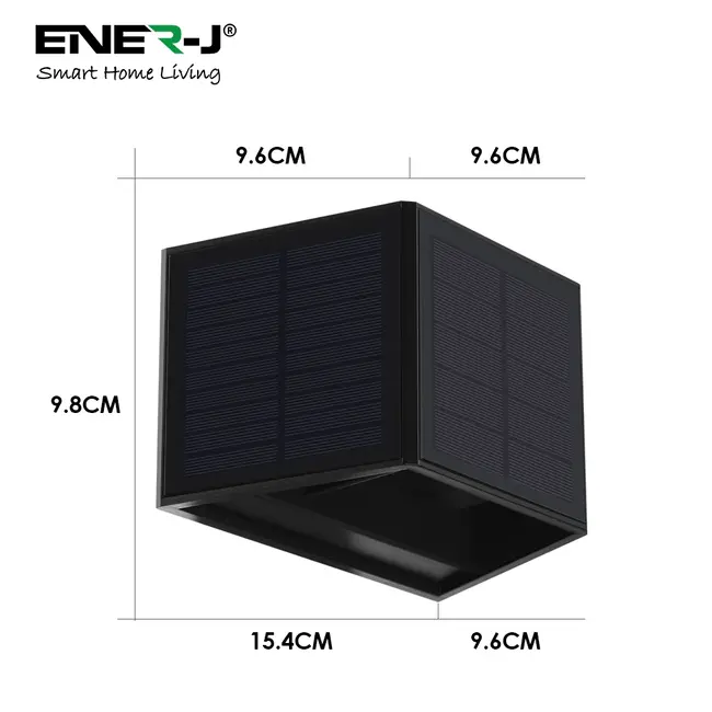 Ener-J Solar Powered, Adjustable Beam Angle Wall Light