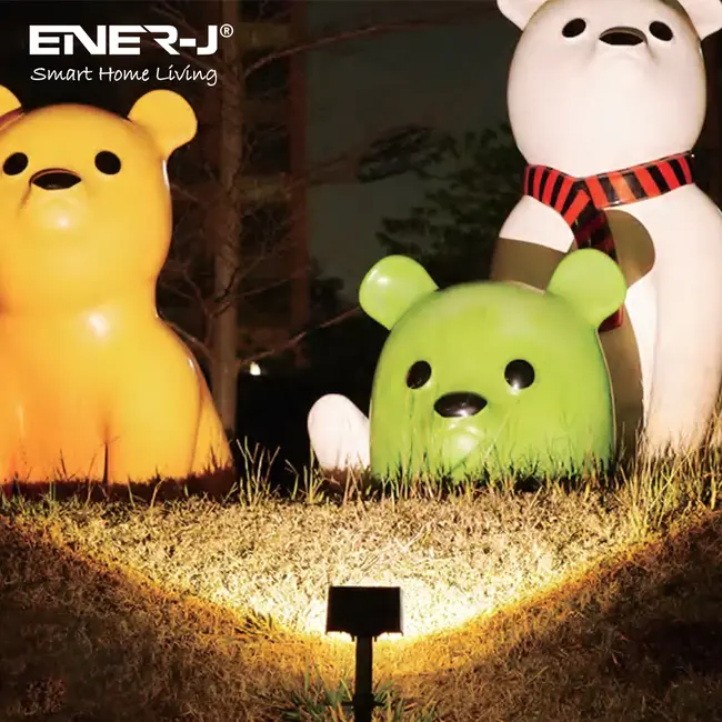 Ener-J 8W PIR Solar Floodlight & Remote with Solar Panel, 6000K