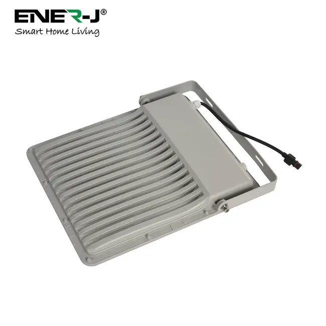 Ener-J 200W LED Floodlights with Solar Panels, 30W Solar Panel, 25AH Battery, 2600 lumens