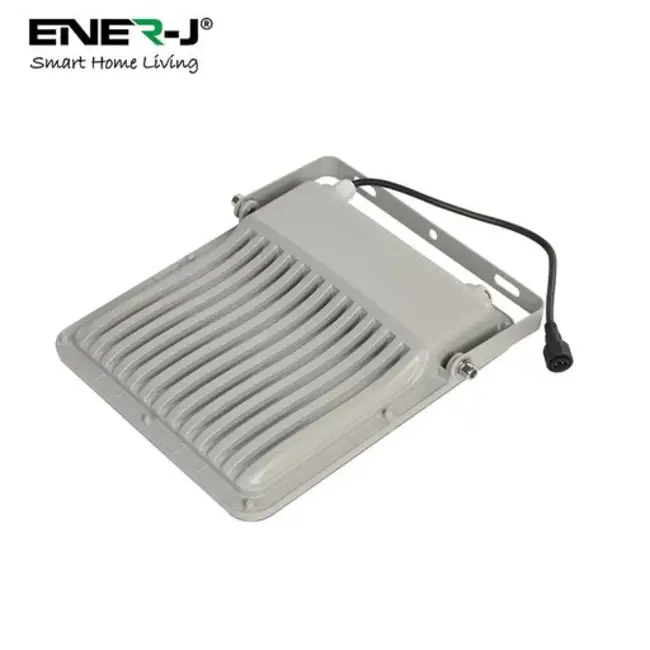 Ener-J 100W LED Floodlights with Solar Panels, 18W Solar Panel, 15AH Battery, 1700 lumens