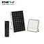 Ener-J 50W LED Floodlights with Solar Panels, 12W Solar Panel, 10AH Battery, 1100 lumens