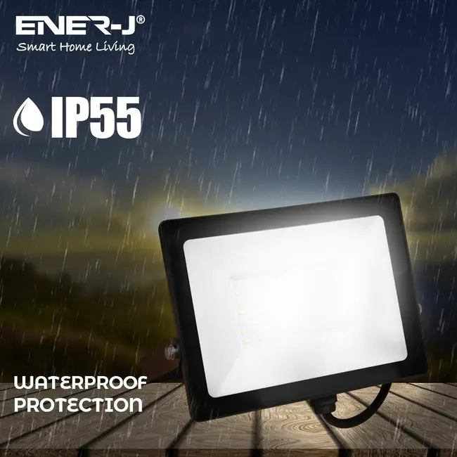 Ener-J 50W LED Floodlight Pre Wired with (WS1057) Non Dimmable + Wi-Fi 5A RF Receiver