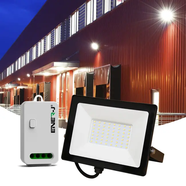 Ener-J 50W LED Floodlight Pre Wired with (WS1057) Non Dimmable + Wi-Fi 5A RF Receiver