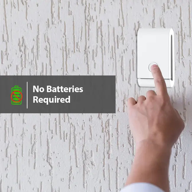 Ener-J Wireless Kinetic Doorbell and Chime with UK Plug