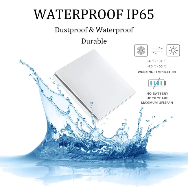 Ener-J 1 Gang Wireless Kinetic Switch + Dimmable & WiFi Receiver Bundle Kit