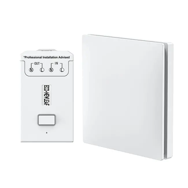 Ener-J 1 Gang Wireless Kinetic Switch + Dimmable & WiFi Receiver Bundle Kit